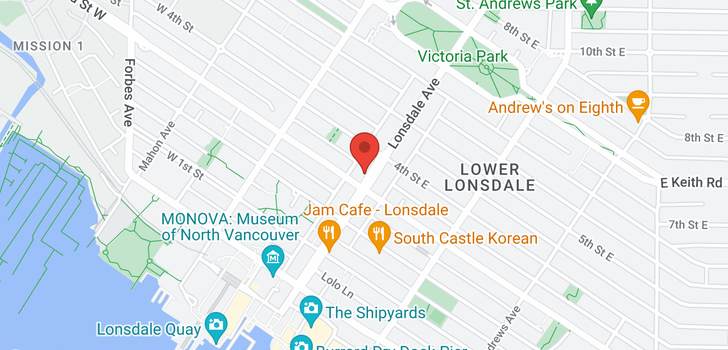 map of 315 LONSDALE AVENUE